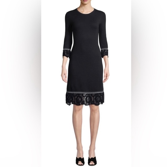 mini lace dress for women Six Stories Women's Lace Sleeve Cup Detail Mini Dress main image 1